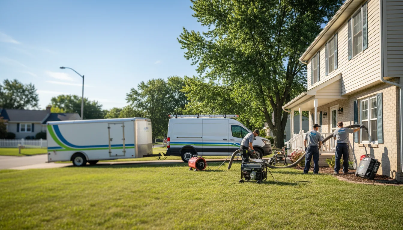 Flooded Basement Restoration And Cleanup With Repair in Belleville, WI near me